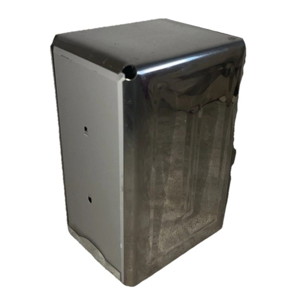 Napkin Dispenser Restaurant‎ Ware Chrome Metal Double Sided 7x4.5x3.5" Vintage